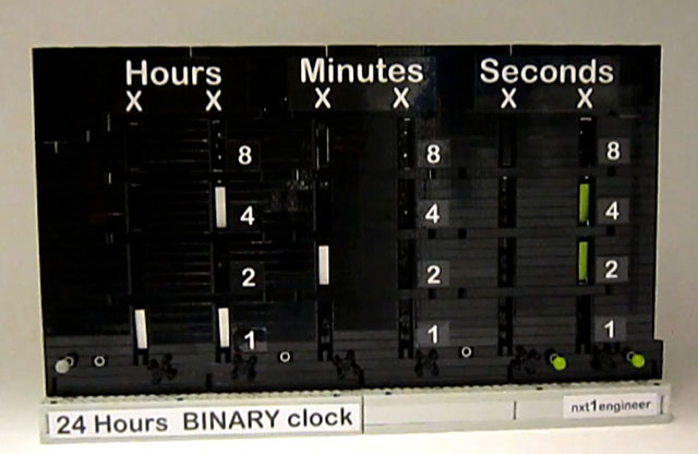 Lego Binary Clock