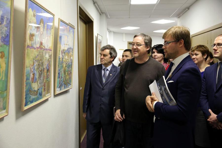 В Мосгордуме открылась выставка учащихся художественной школы имени В.А. Серова