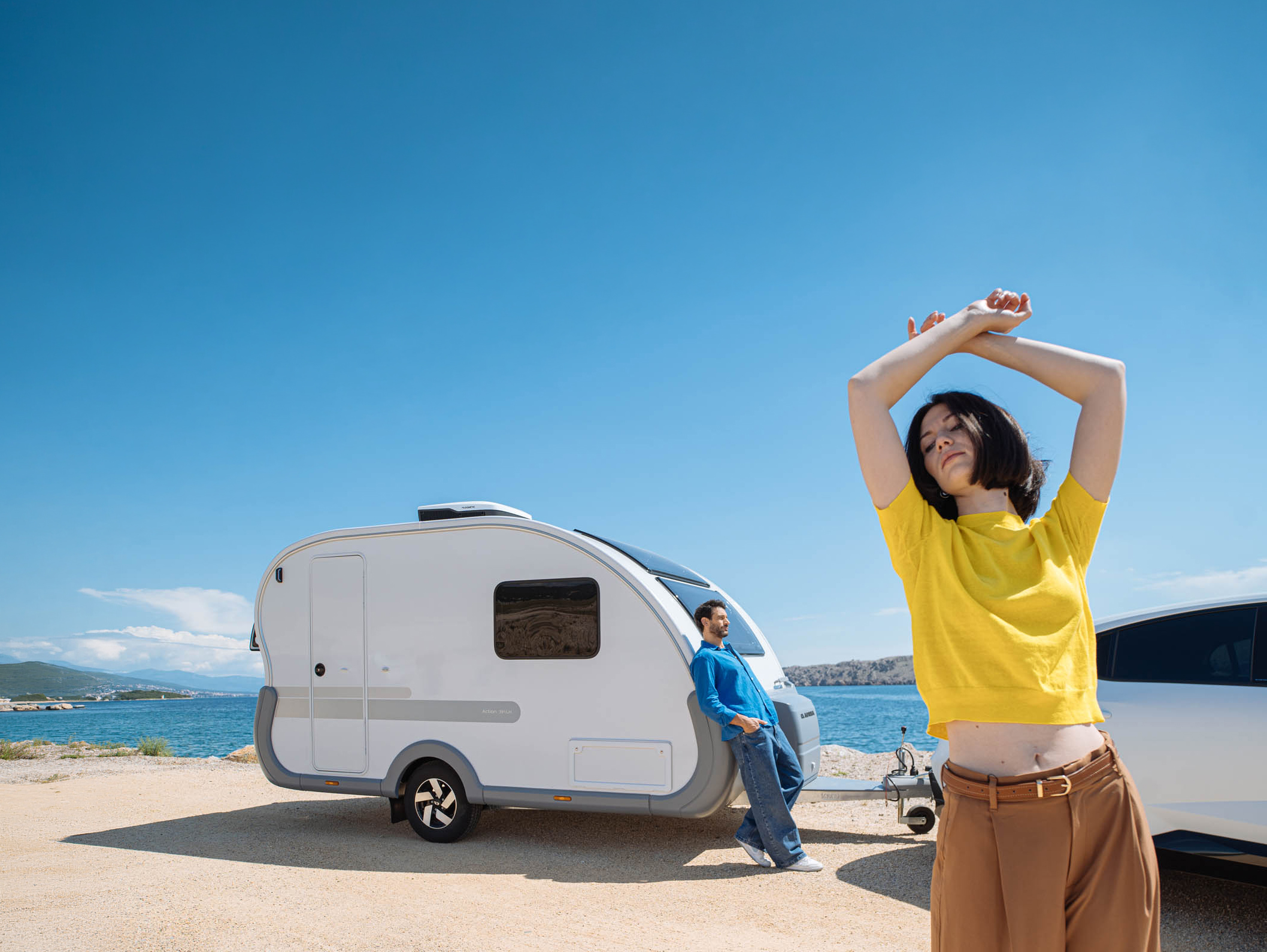 L'Adria Action se distingue par sa forme originale, petite et compacte.