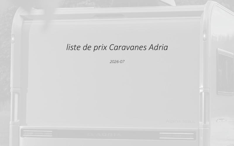 Liste de prix 2026-07
