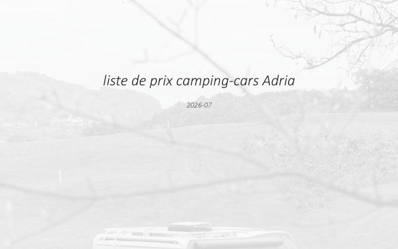 Liste de prix