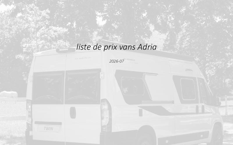 Liste de prix 2026-07