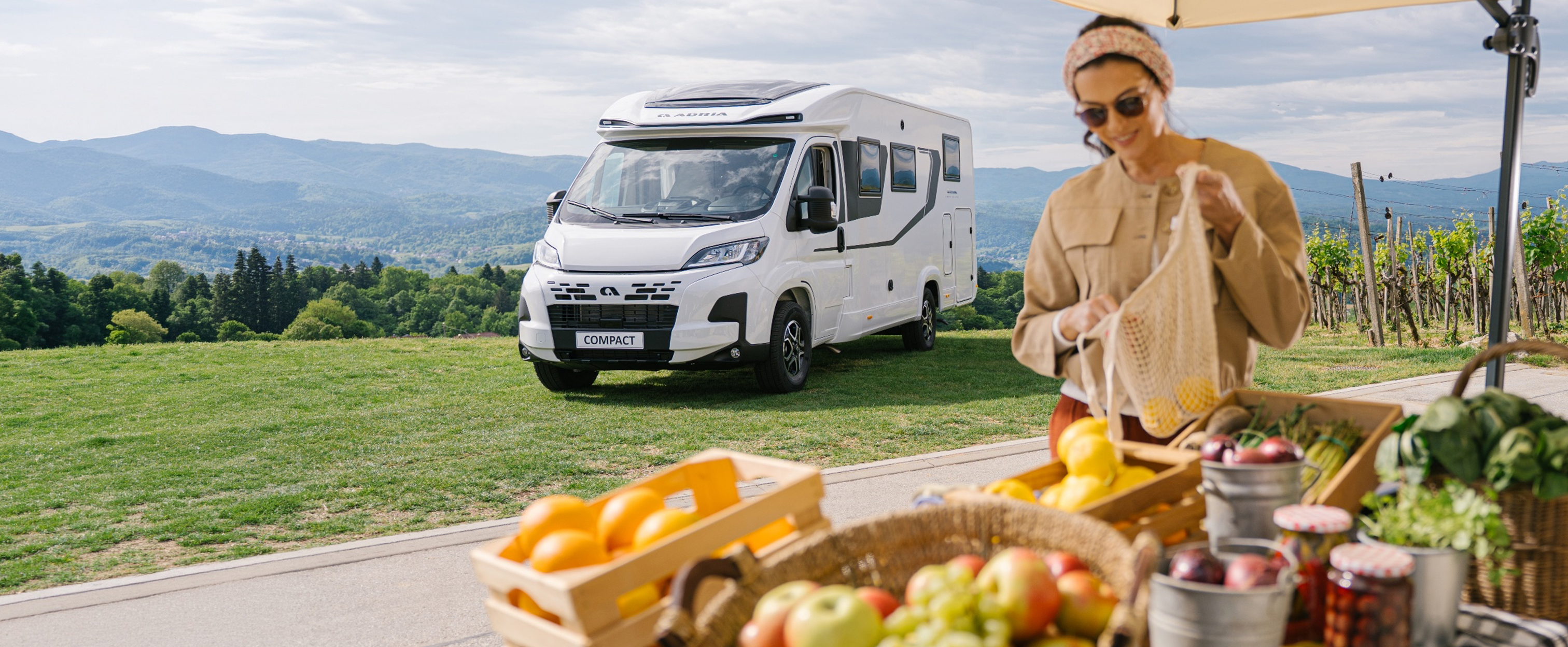 Der neue COMPACT von ADRIA: ein kompaktes Wohnmobil für 2 Personen