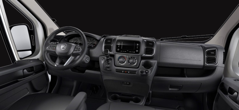 Das Cockpit des Citroen Jumper ADRIA Basisfahrzeugs