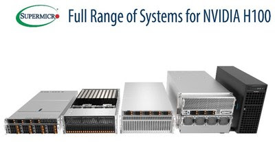 Supermicro предлагает новые системы с оптимизированными графическими процессорами NVIDIA H100
