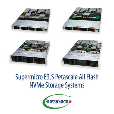 <a>Supermicro объяв</a>ила о производстве E3.S All-Flash Storage с предложениями CXL