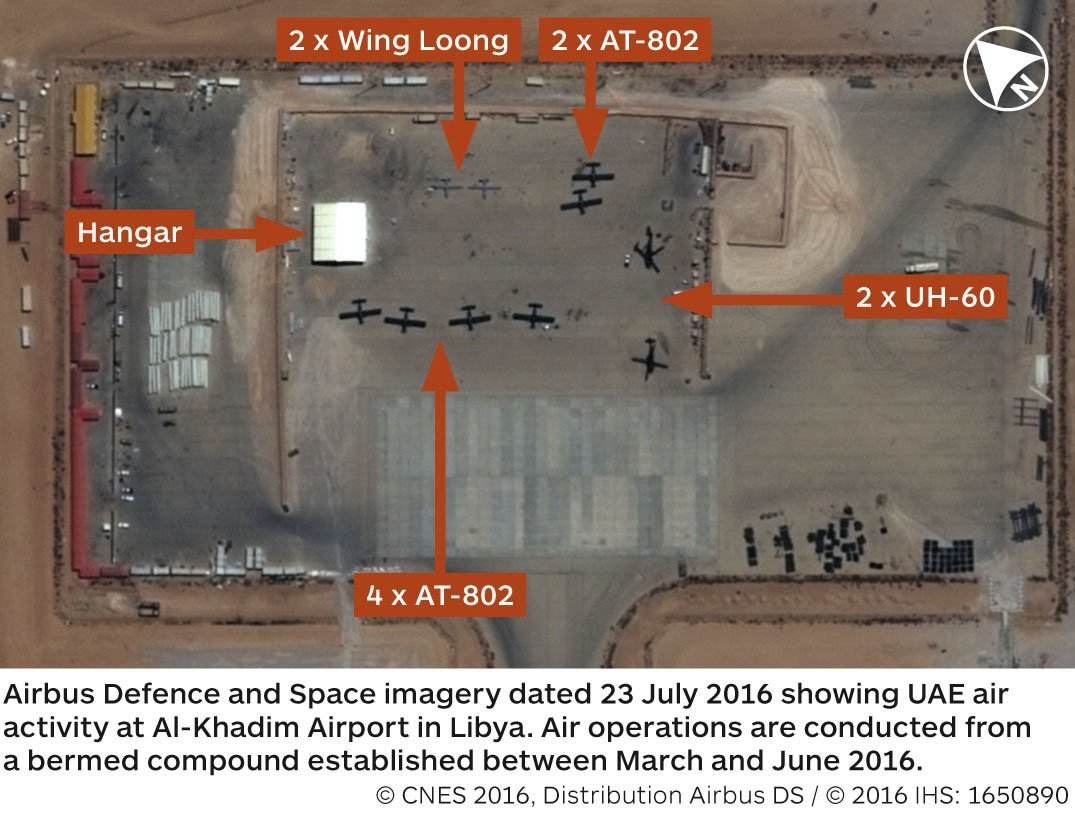 Les Emirats dispose d'une base aérienne en Libye
