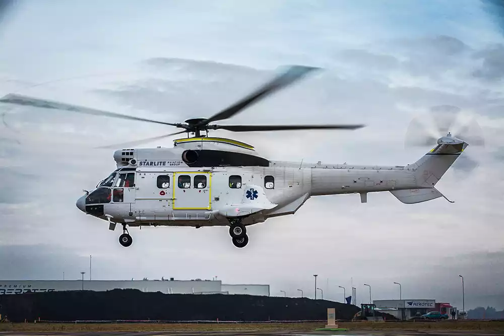 SAF Aerogroup prend du HCare In-Service pour une flotte de cinq hélicoptères Airbus Super Puma