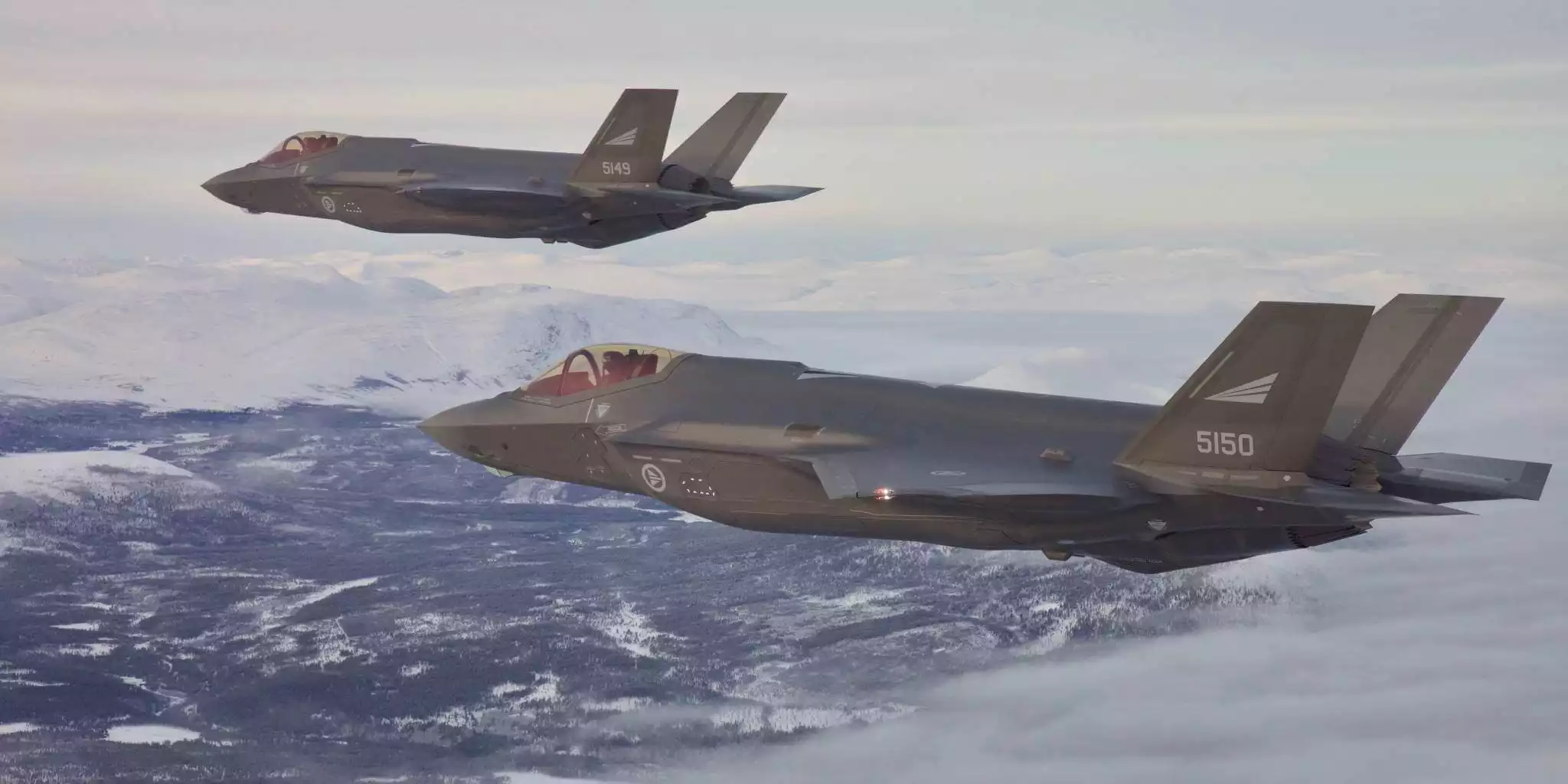 À l'hiver 2022, la Norvège a reçu 34 de ses 52 nouveaux avions de combat F-35 Lightning II.