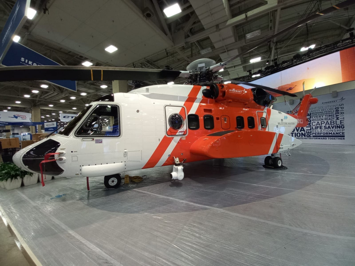 Le Sikorsky S-92 passe au mélange SAF-kérosène pour rallier l'Heli-Expo