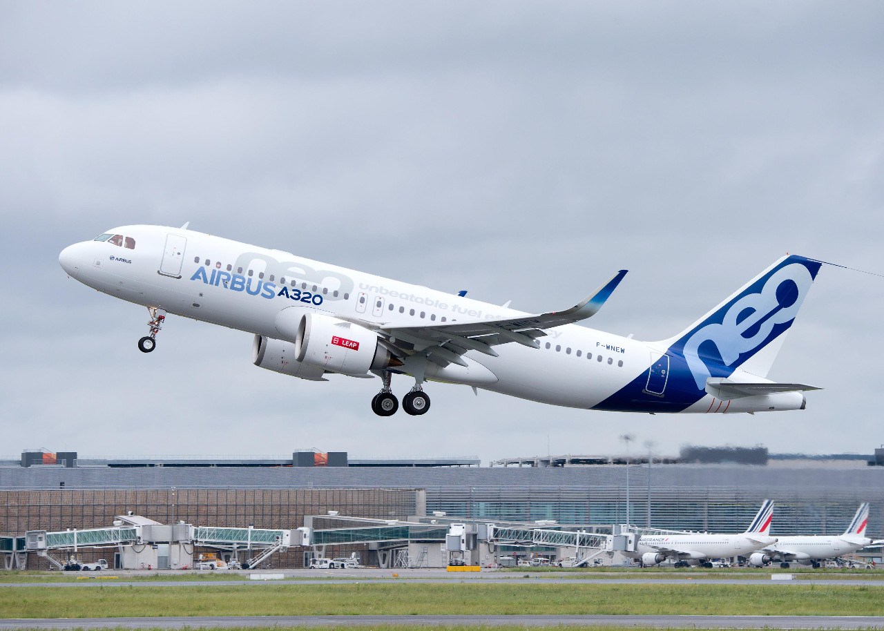 Airbus fait voler le deuxième A320neo motorisé par des CFMI Leap