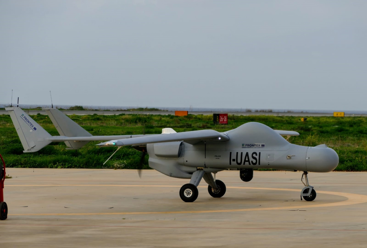 Frontex : le drone Falco EVO pour des missions de gestion migratoire
