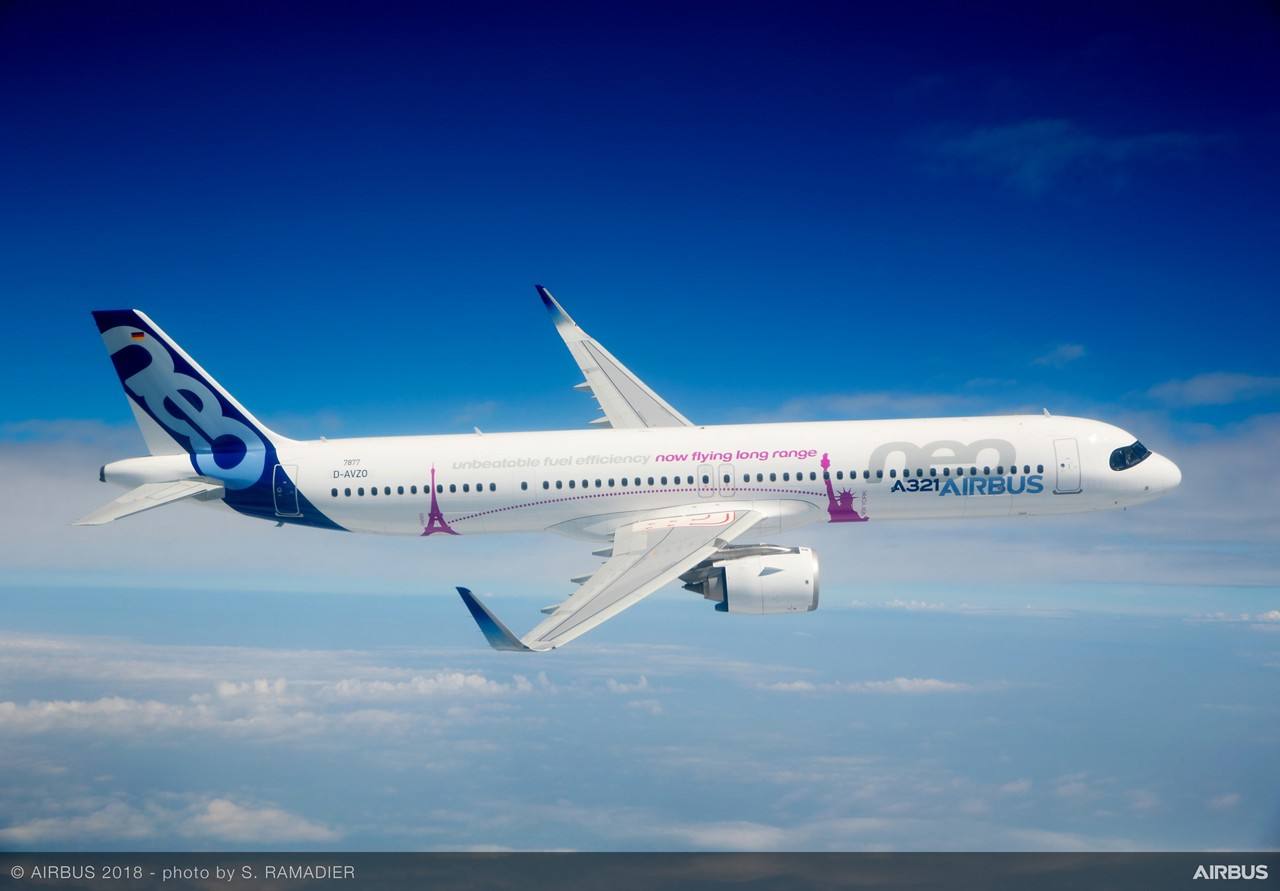 Airbus A321neo : bon pour le service sur le long-courrier