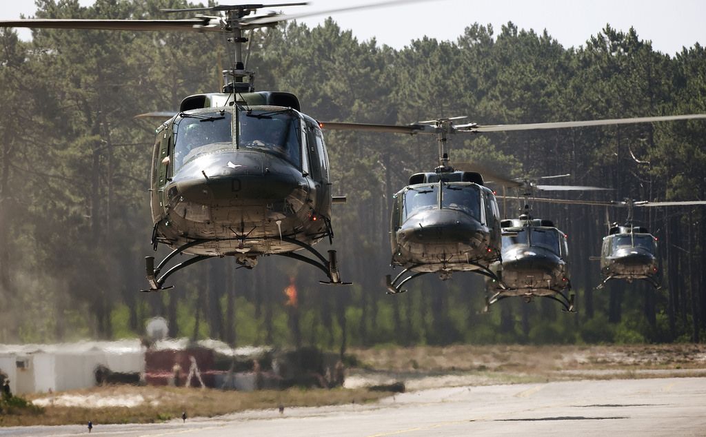 25 hélicoptères réunis au Portugal pour l'exercice Hot Blade 2014
