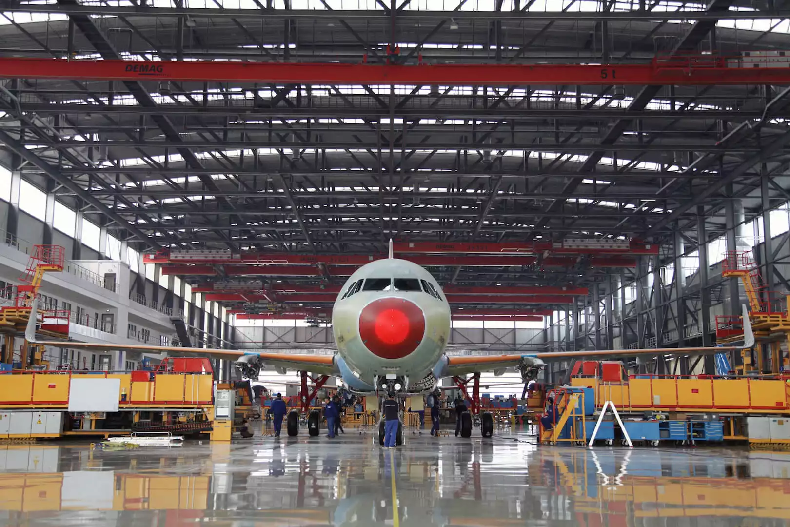 Deuxième ligne d'assemblage Airbus A320neo en Chine à Tianjin