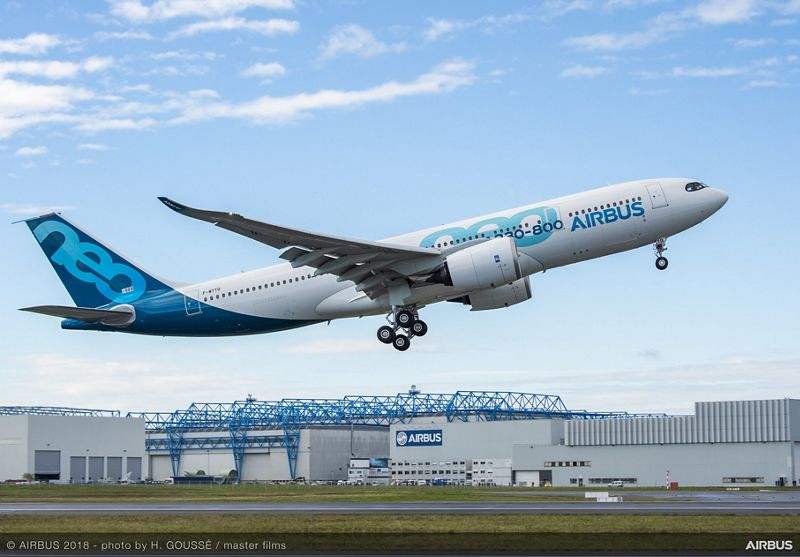 Airbus A330-800 makes first flight