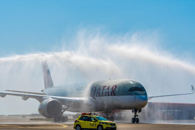 Qatar Airways met en ligne l'Airbus A350-900 à Nice