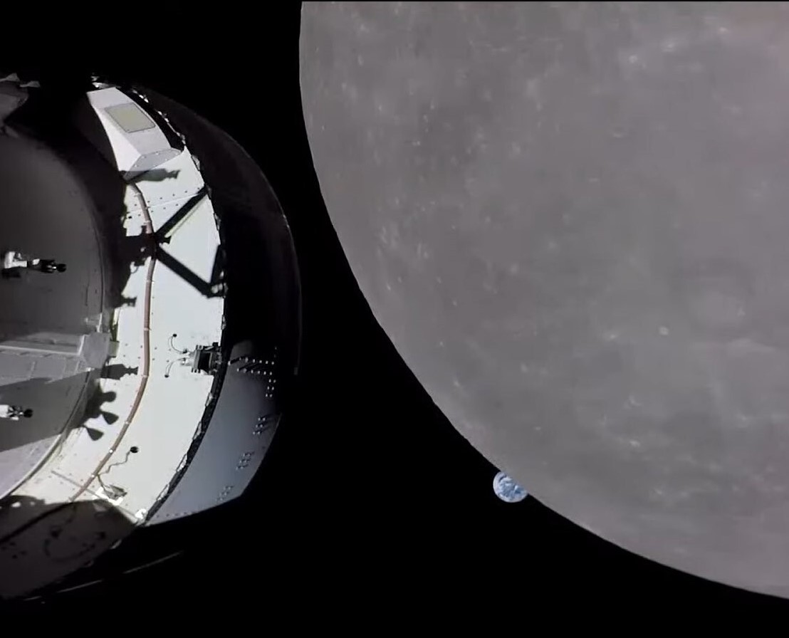 Orion a frôlé la Lune