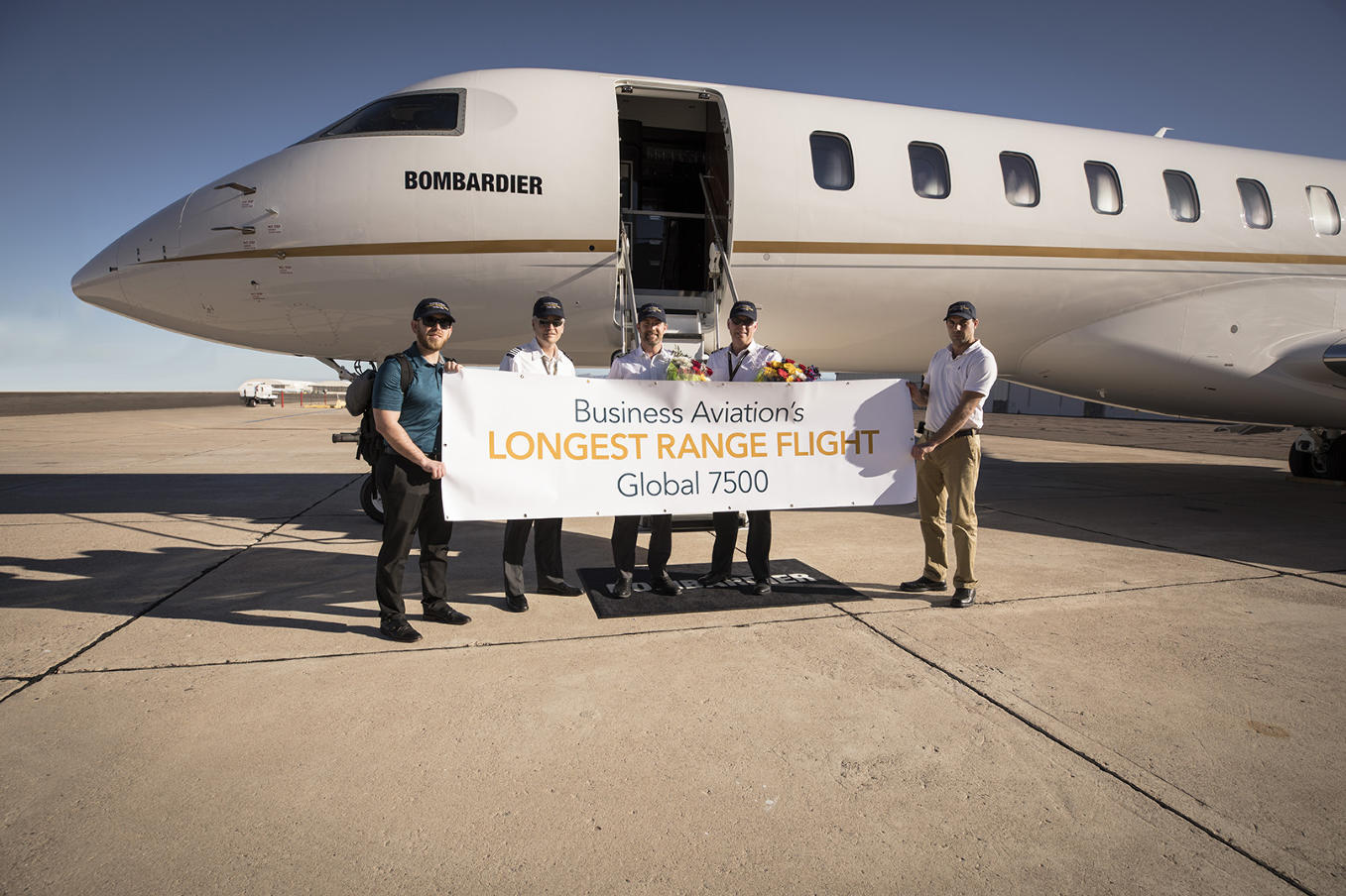 Le Bombardier Global 7500 franchit les 15 000 km sans escale