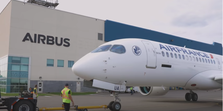 Le nouvel Airbus A220 d'Air France se dévoile