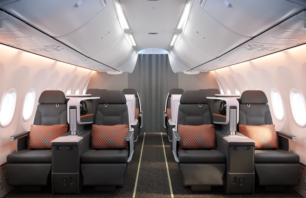 Singapore Airlines présente ses nouvelles cabines monocouloirs