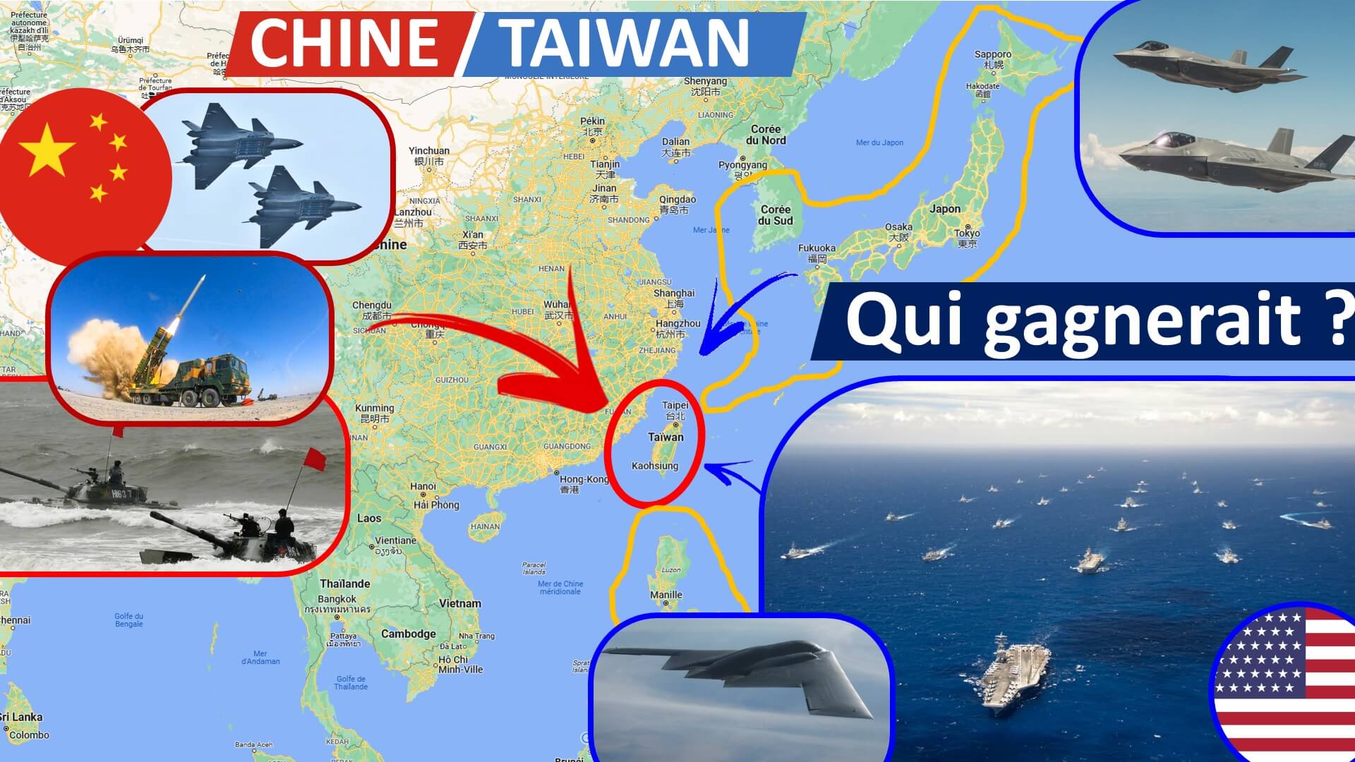 [CHINE / TAIWAN] Qui gagnerait la guerre ? Analyse des équilibres jusqu'en 2040