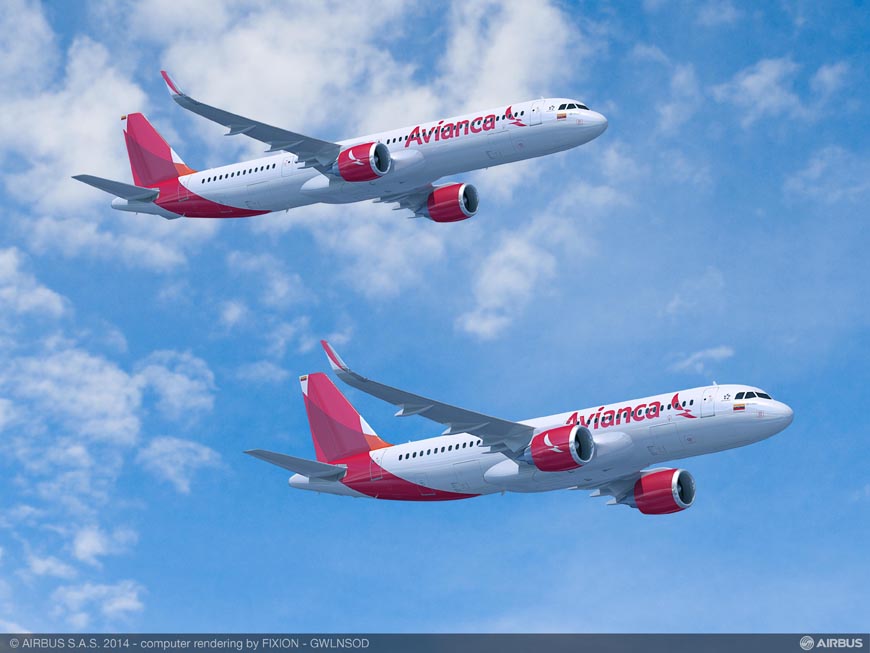 Airbus A320neo : Avianca confirme ses 100 exemplaires