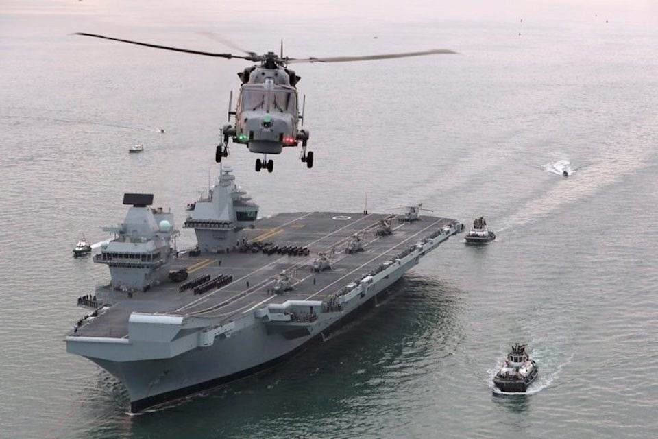 New UK carrier enters Royal Navy fleet