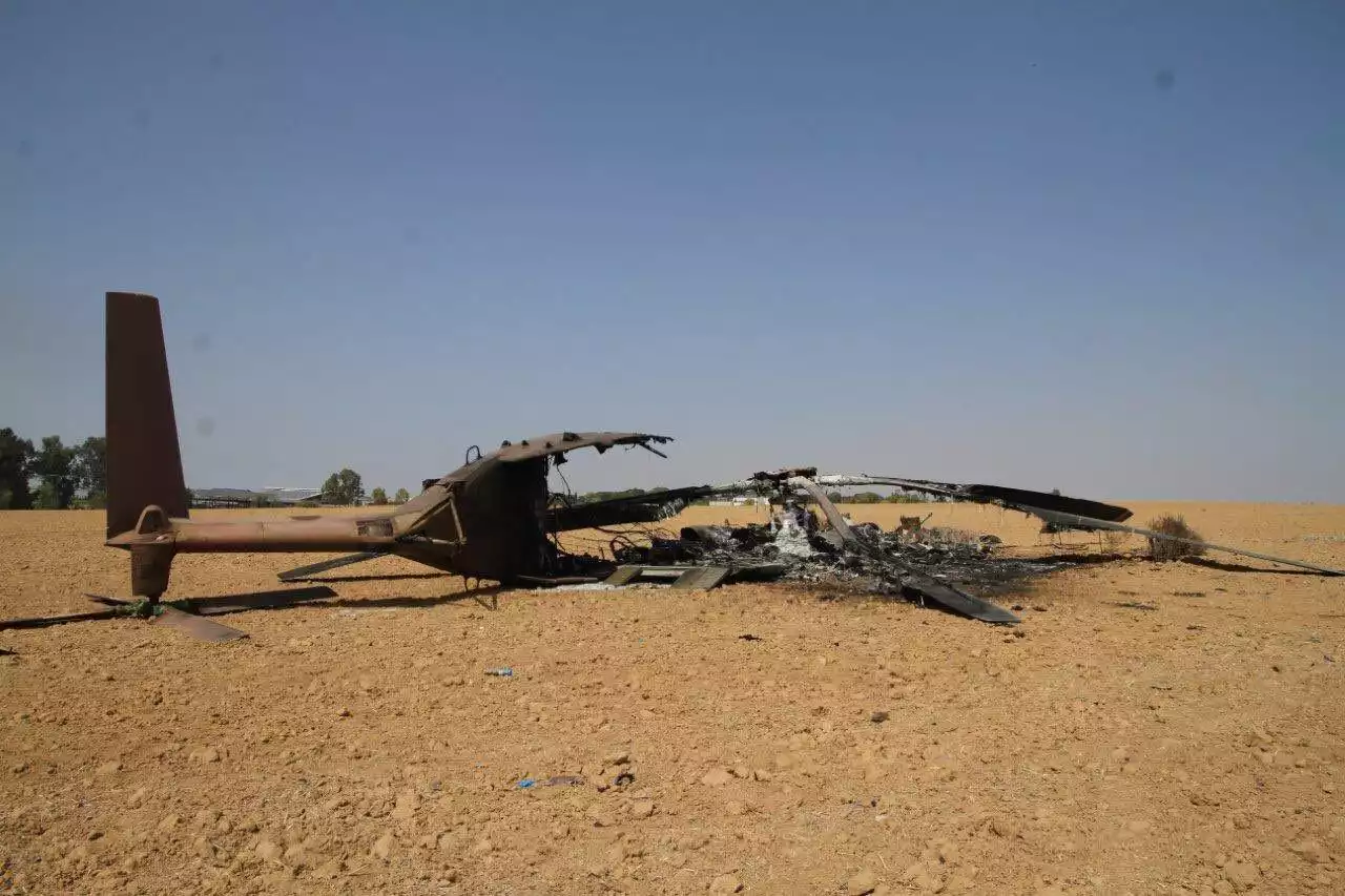 CH-53 Yasur 2025 (CH-53D israélien modernisé) détruit par le Hamas le 7 octobre 2023.