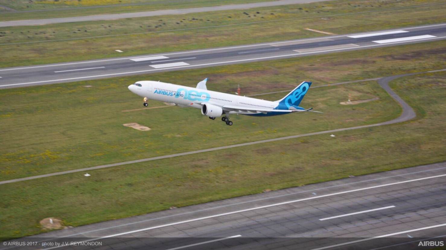 A330neo makes first flight