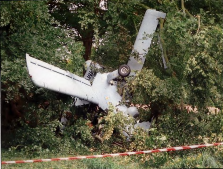 Crash d'un drone Watchkeeper du 47th Regiment de la Royal-Artillerie le 13 juin 2018.