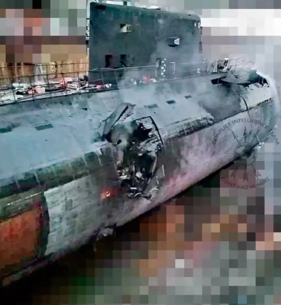 Le sous-marin Rostov-on-Don totalement détruit