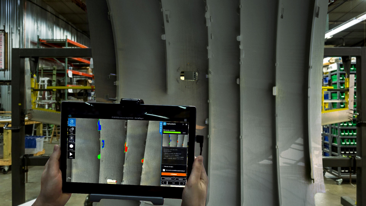 ARIS par SOGECLAIR aerospace : la réalité augmentée au service du contrôle qualité.