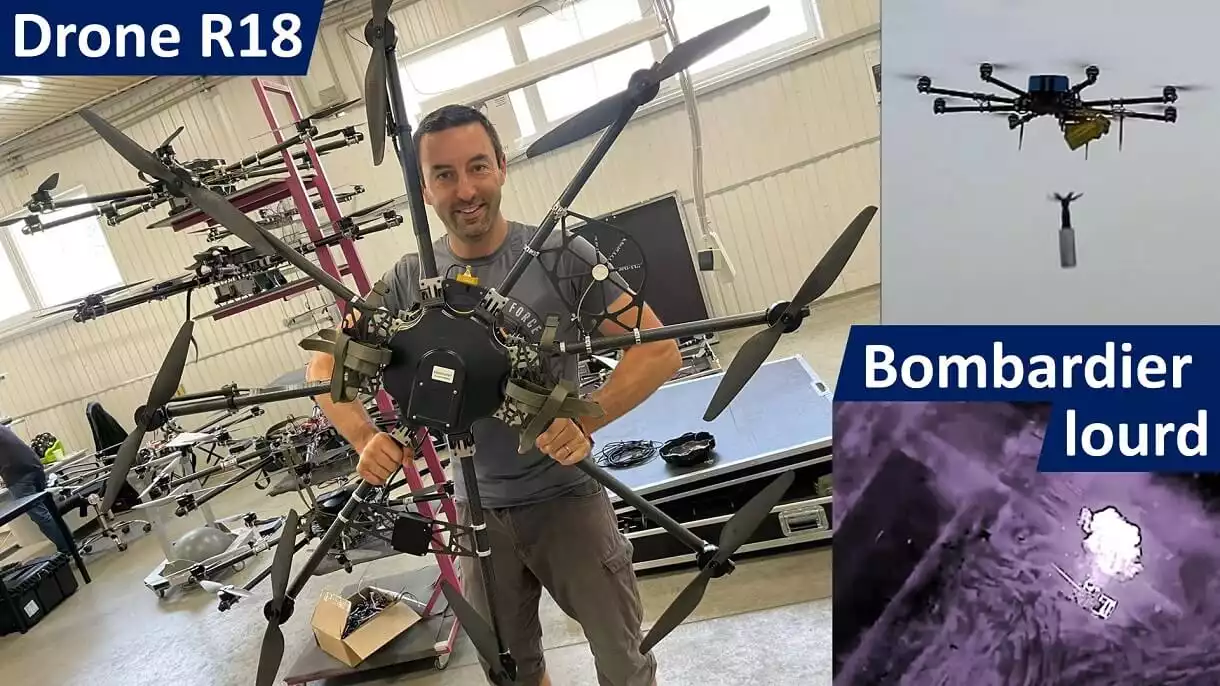 R18, l'incroyable drone bombardier lourd ukrainien - 🇺🇦