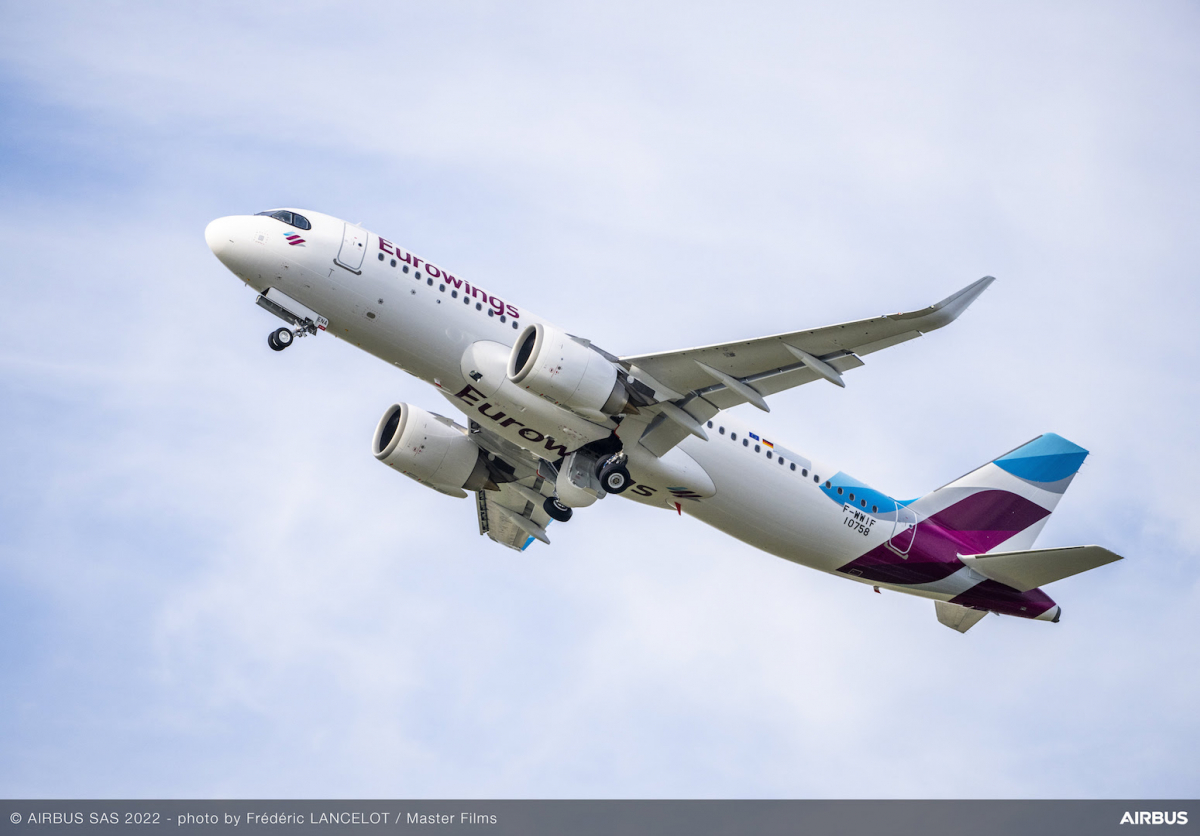 Premier Airbus A320neo pour Eurowings