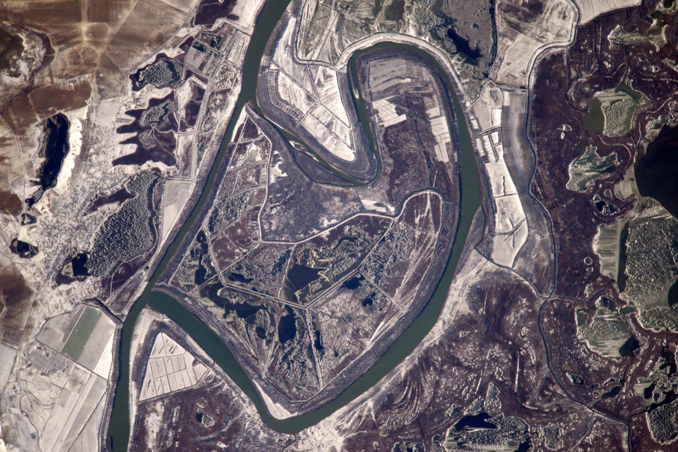La Terre dans l’oeil de Thomas Pesquet #27 : le delta du Danube