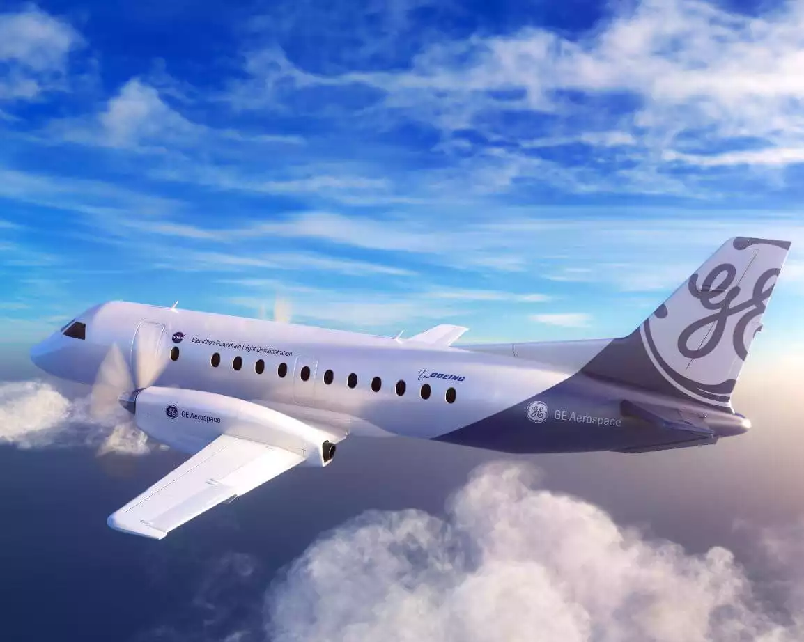La NASA et GE Aerospace dévoilent le schéma de peinture de leur avion hybride électrique hybride