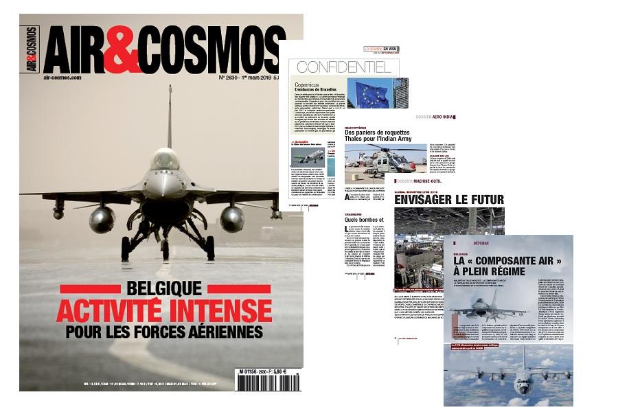 Forces aériennes belges, Aero India, Ryanair, Global Industrie, cette semaine dans Air et Cosmos magazine.