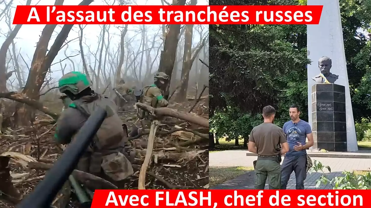 A l'assaut des tranchées russes avec FLASH, Français membre des forces spéciales de la Légion ukrainienne