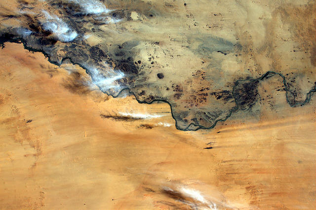 Earth seen from space by Thomas Pesquet: 11) The Nile