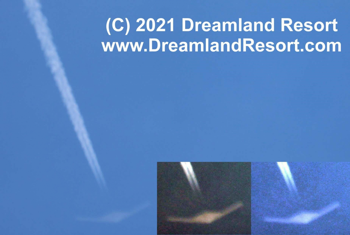 La première image du RQ-180, capturée au-dessus de la Zone 51 et à longue distance, ne permet pas d'obtenir d'informations