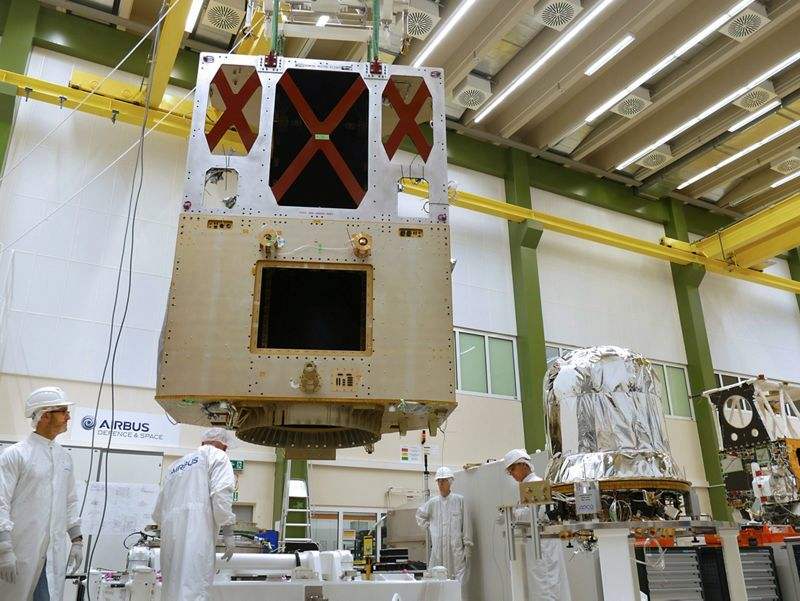 Sentinel-6A ocean topography satellite takes shape