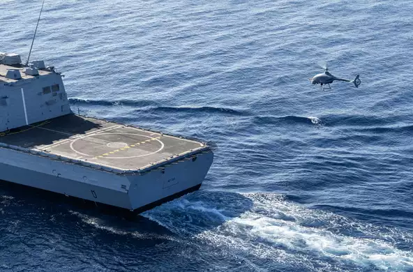 Le VSR700 testé en mer depuis la frégate Provence de la Marine nationale
