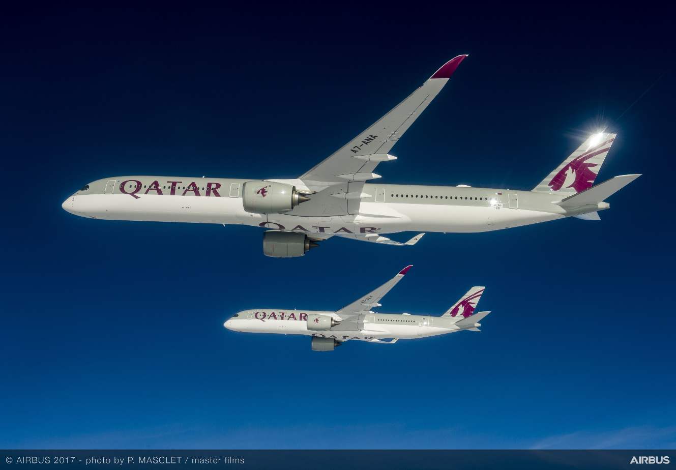 Qatar Airways reçoit son premier Airbus A350-1000
