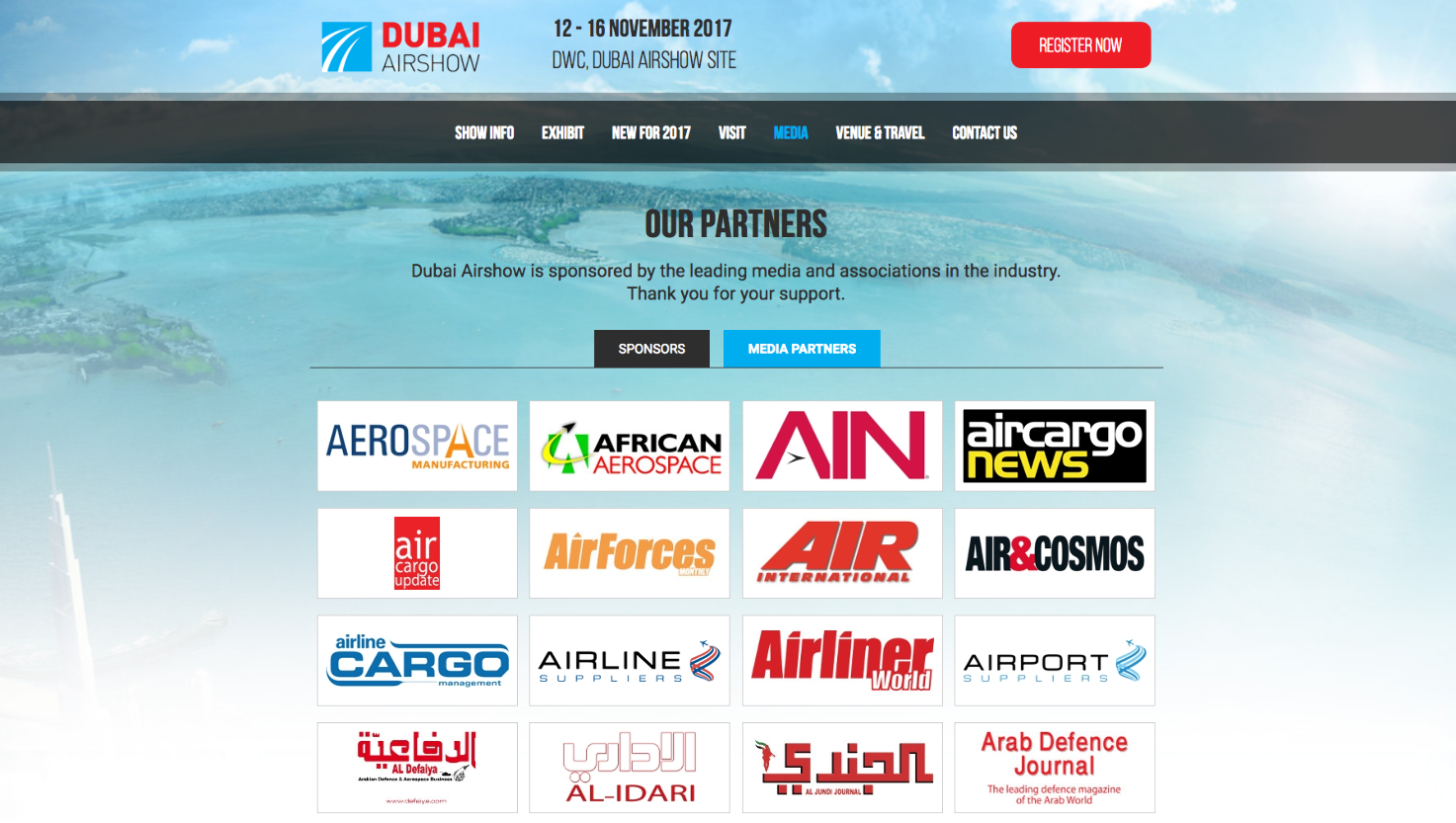 Air&Cosmos couvrira le Dubaï Airshow 2017 du 12 au 16 Novembre.