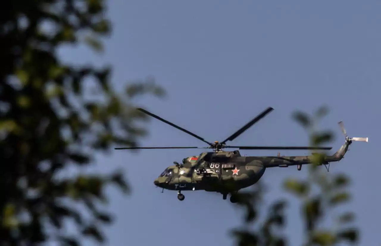 Mi-8 biélorusse (86 Blanc) en Pologne.
