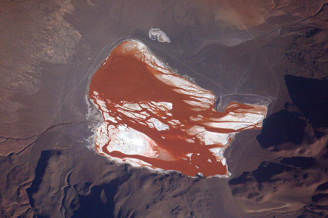 Earth seen from space by Thomas Pesquet: 13) Laguna Colorada