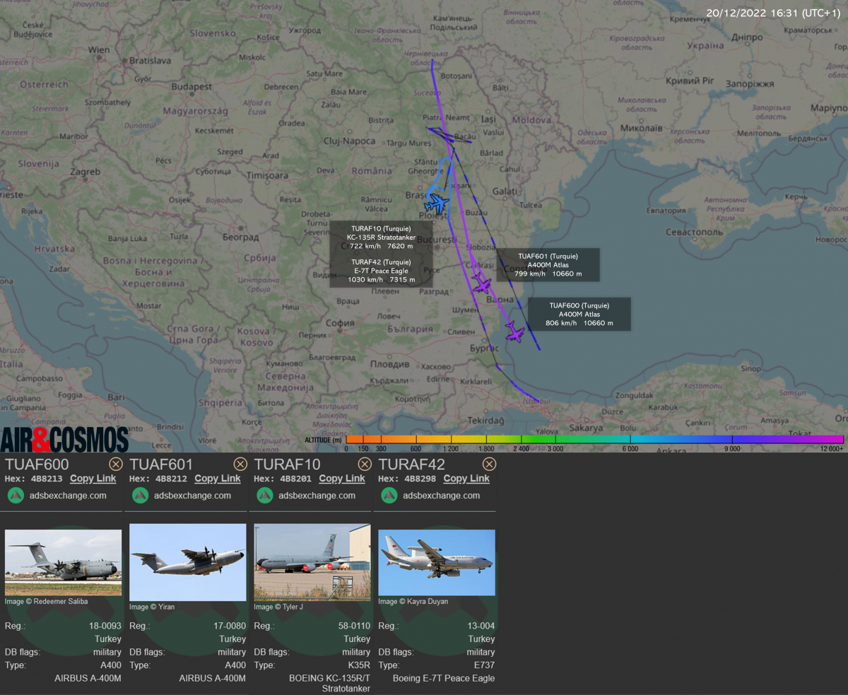 Après 299 jours en Ukraine, les deux A400M sont désormais de retour en Turquie. L'opération avait au moins mobilisé un ravitailleur et un avion AEW&C.