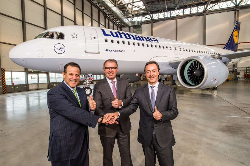 Lufthansa reçoit le premier Airbus A320neo
