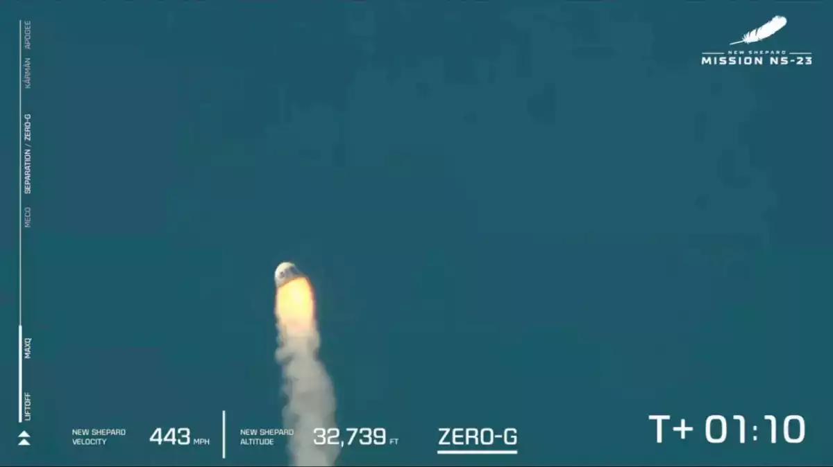 Echec du lanceur suborbital américain New Shepard